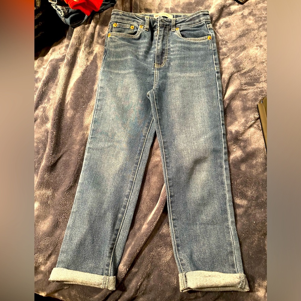 Levi’s ribcage straight ankle jeans size 8 kids